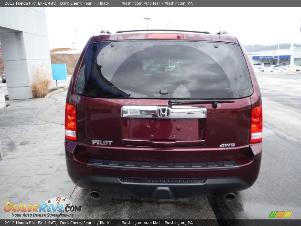 2012 Honda Pilot EX-L 4WD Dark Cherry Pearl II / Black Photo #8