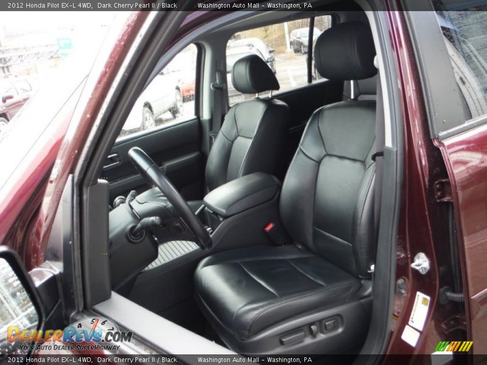 2012 Honda Pilot EX-L 4WD Dark Cherry Pearl II / Black Photo #11