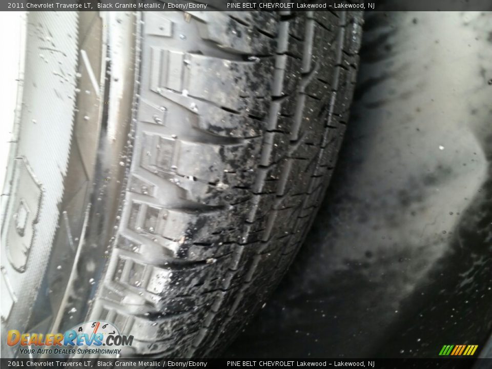 2011 Chevrolet Traverse LT Black Granite Metallic / Ebony/Ebony Photo #22
