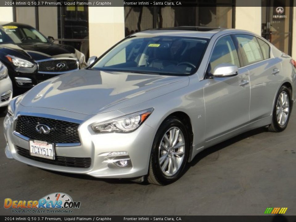 2014 Infiniti Q 50 3.7 Premium Liquid Platinum / Graphite Photo #1
