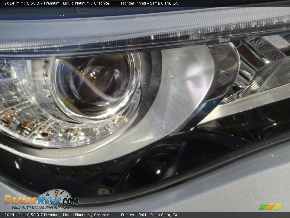 2014 Infiniti Q 50 3.7 Premium Liquid Platinum / Graphite Photo #4