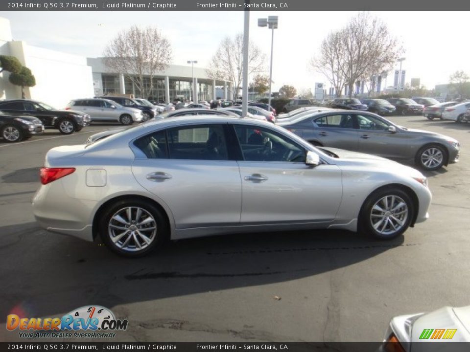 2014 Infiniti Q 50 3.7 Premium Liquid Platinum / Graphite Photo #5