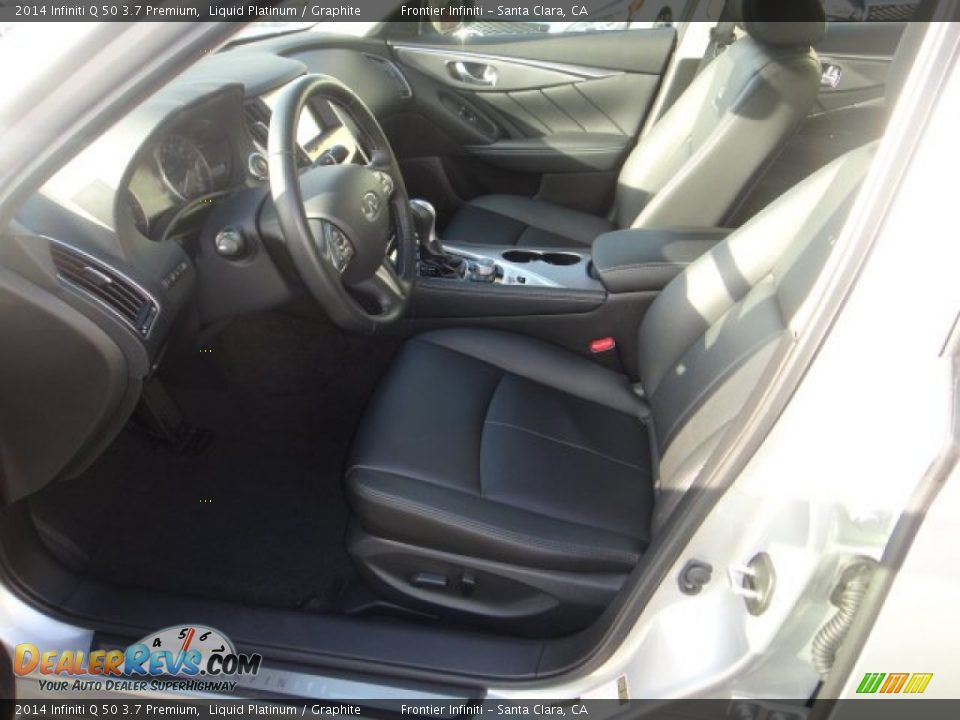 2014 Infiniti Q 50 3.7 Premium Liquid Platinum / Graphite Photo #9