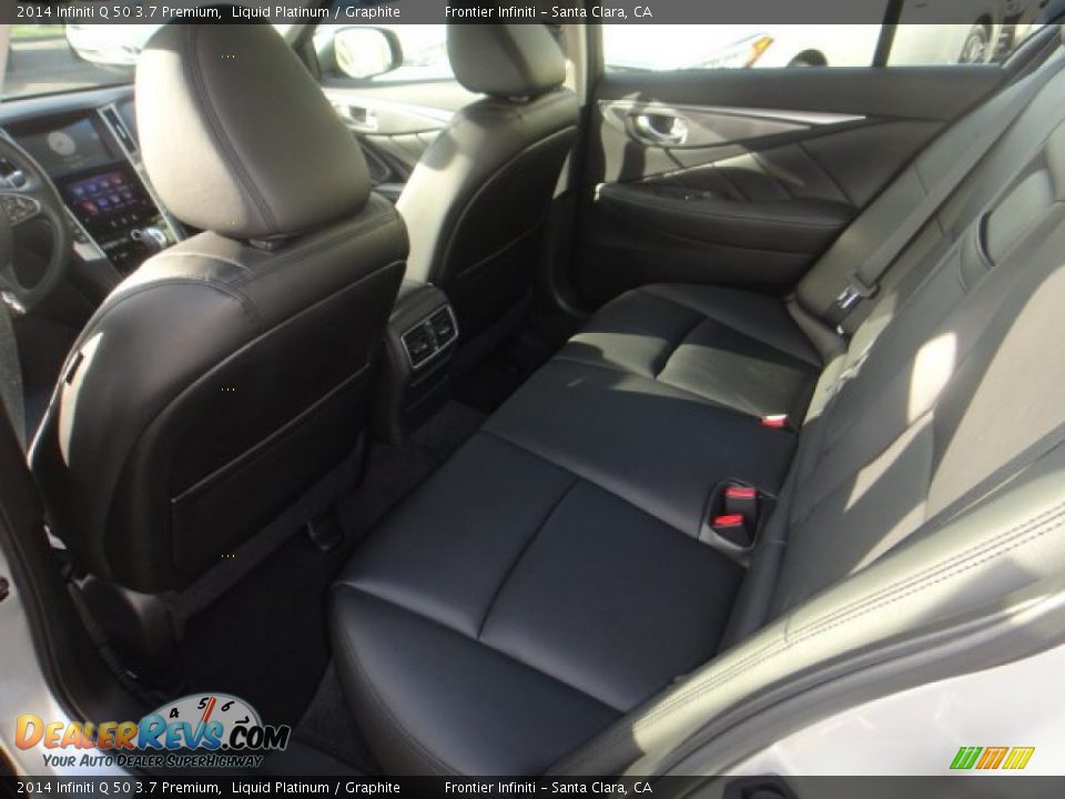 2014 Infiniti Q 50 3.7 Premium Liquid Platinum / Graphite Photo #10
