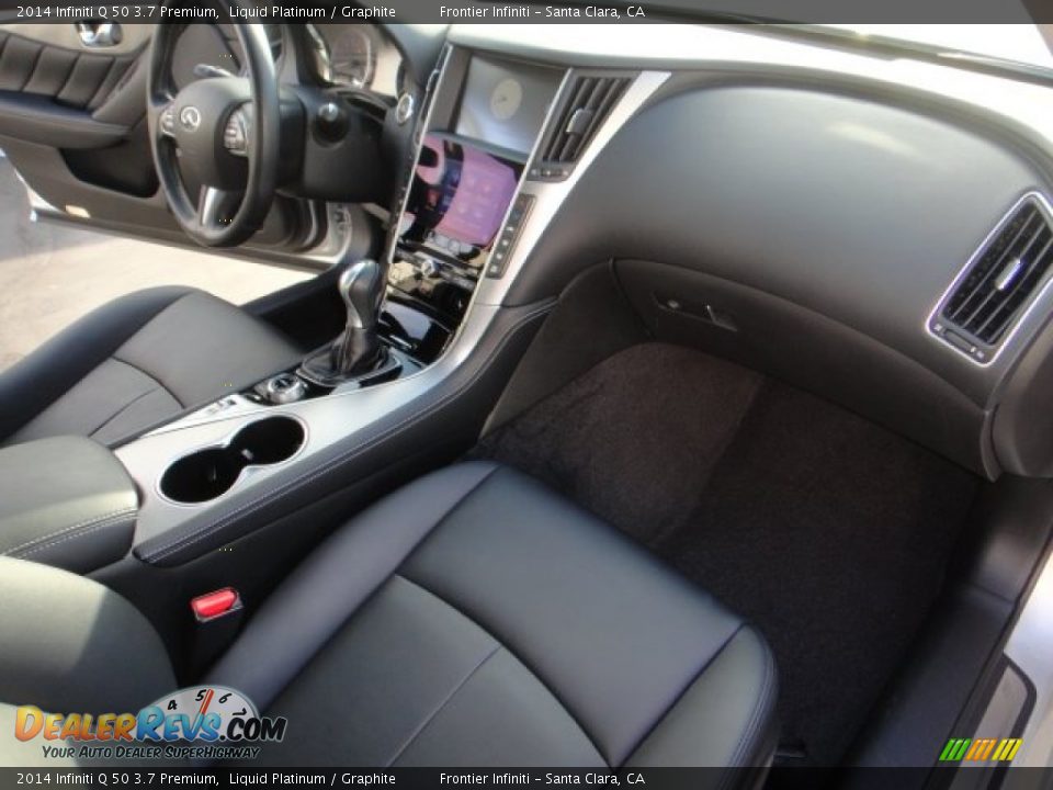 2014 Infiniti Q 50 3.7 Premium Liquid Platinum / Graphite Photo #13