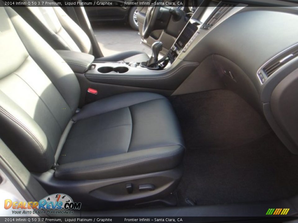 2014 Infiniti Q 50 3.7 Premium Liquid Platinum / Graphite Photo #14
