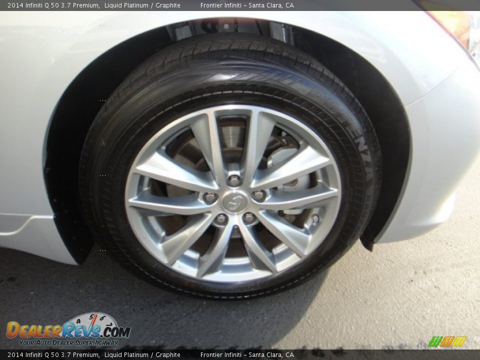2014 Infiniti Q 50 3.7 Premium Liquid Platinum / Graphite Photo #15