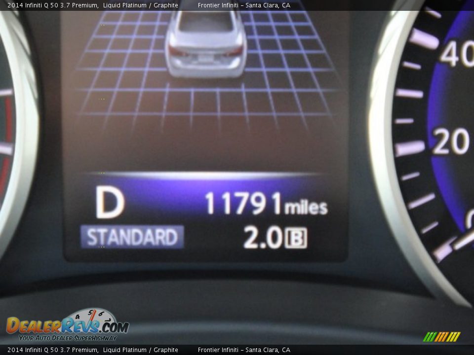 2014 Infiniti Q 50 3.7 Premium Liquid Platinum / Graphite Photo #17