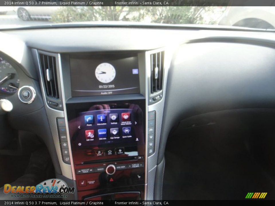 2014 Infiniti Q 50 3.7 Premium Liquid Platinum / Graphite Photo #18