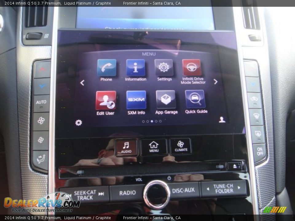 2014 Infiniti Q 50 3.7 Premium Liquid Platinum / Graphite Photo #20
