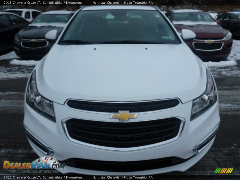 2015 Chevrolet Cruze LT Summit White / Brownstone Photo #8