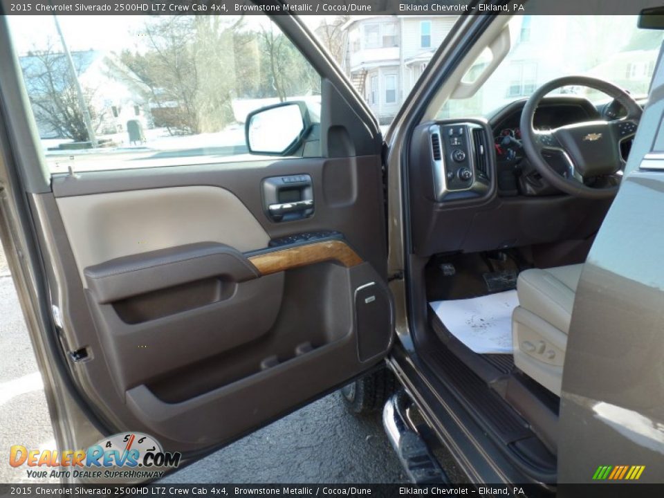 2015 Chevrolet Silverado 2500HD LTZ Crew Cab 4x4 Brownstone Metallic / Cocoa/Dune Photo #15