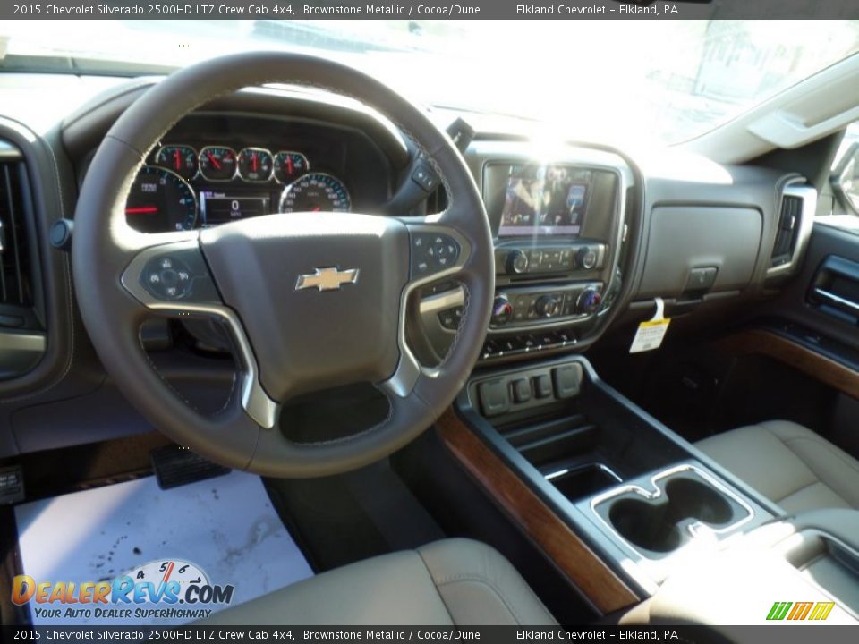 2015 Chevrolet Silverado 2500HD LTZ Crew Cab 4x4 Brownstone Metallic / Cocoa/Dune Photo #20