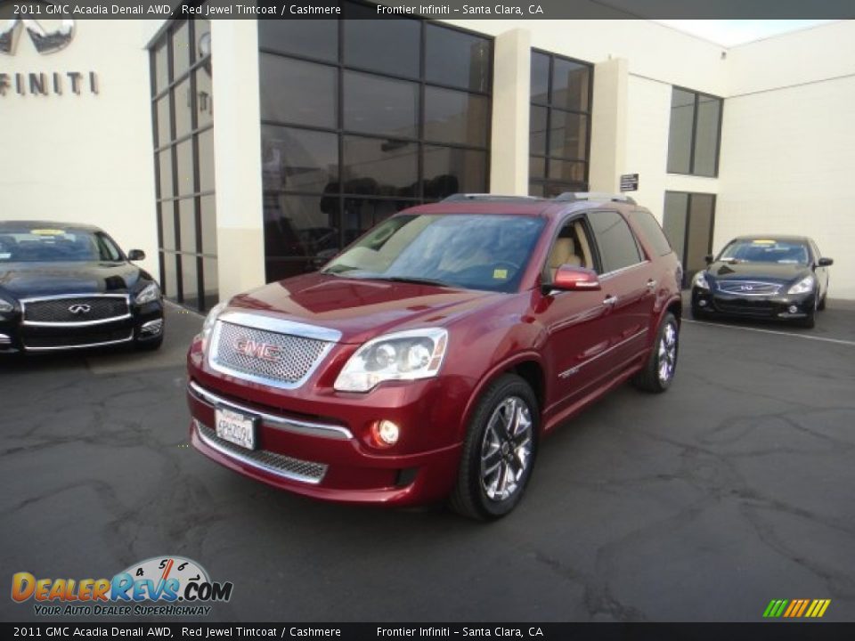 2011 GMC Acadia Denali AWD Red Jewel Tintcoat / Cashmere Photo #1