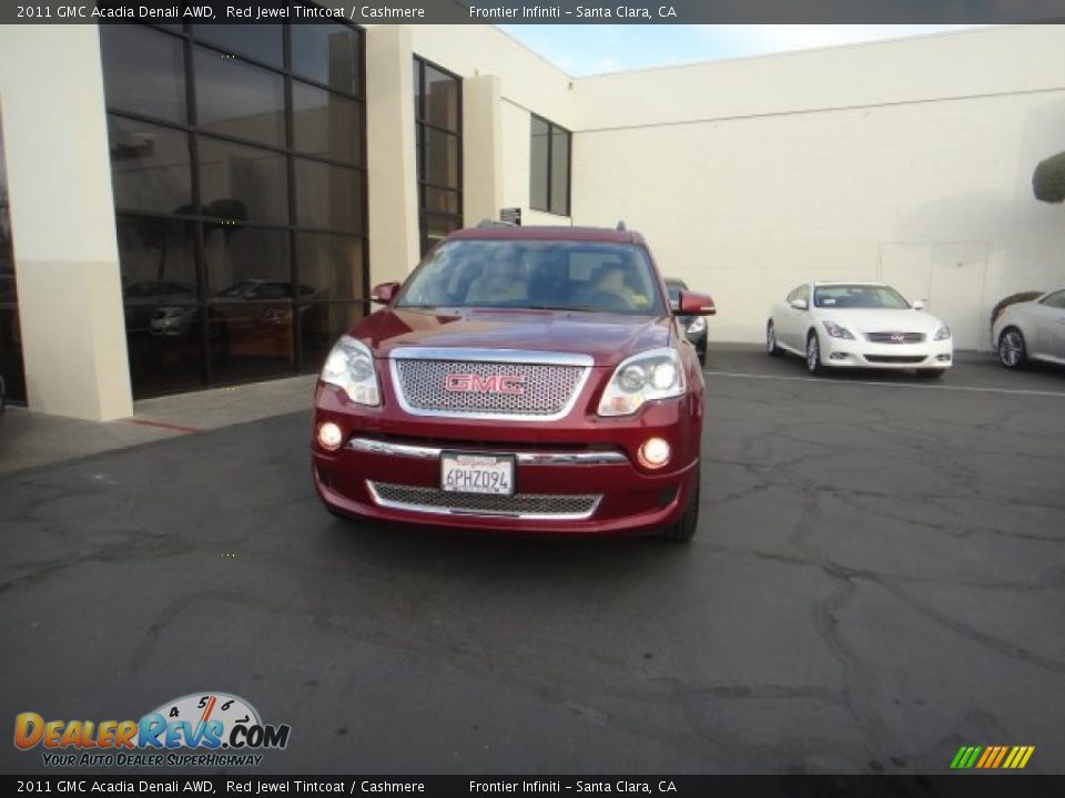 2011 GMC Acadia Denali AWD Red Jewel Tintcoat / Cashmere Photo #2