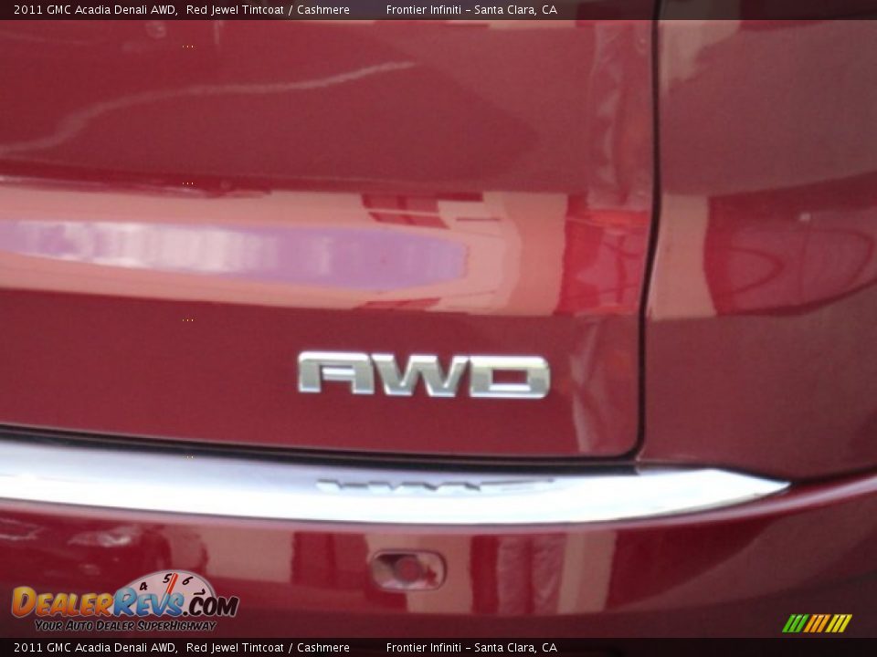 2011 GMC Acadia Denali AWD Red Jewel Tintcoat / Cashmere Photo #5
