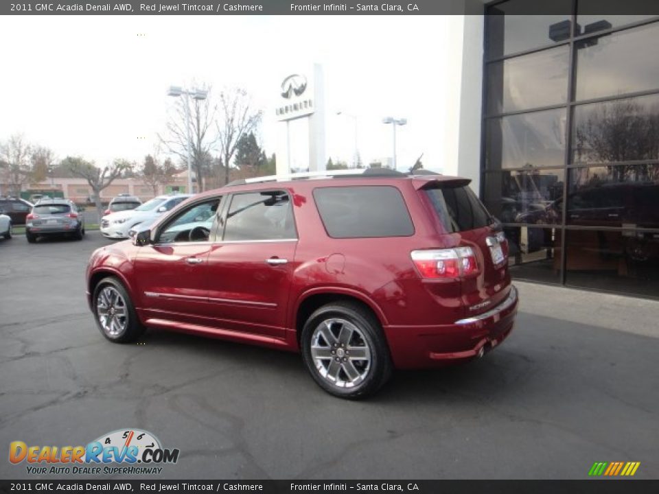 2011 GMC Acadia Denali AWD Red Jewel Tintcoat / Cashmere Photo #6