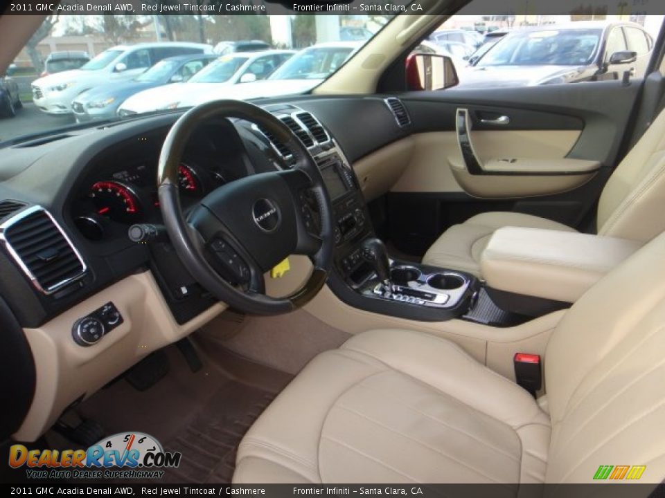 2011 GMC Acadia Denali AWD Red Jewel Tintcoat / Cashmere Photo #10