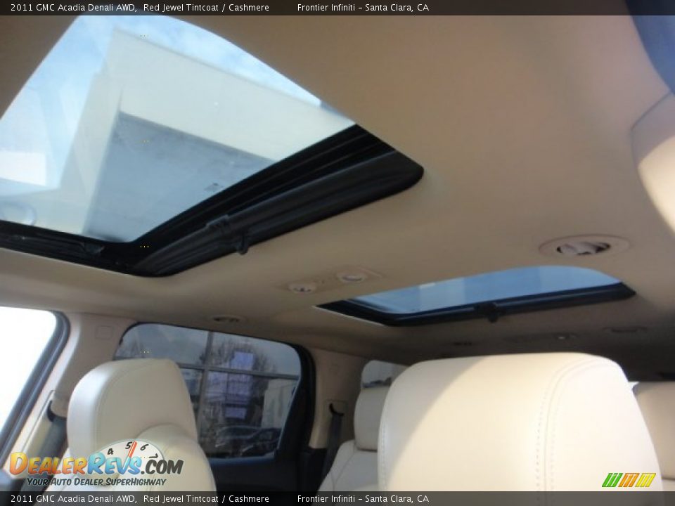 2011 GMC Acadia Denali AWD Red Jewel Tintcoat / Cashmere Photo #11
