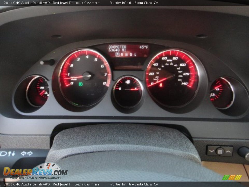2011 GMC Acadia Denali AWD Red Jewel Tintcoat / Cashmere Photo #21