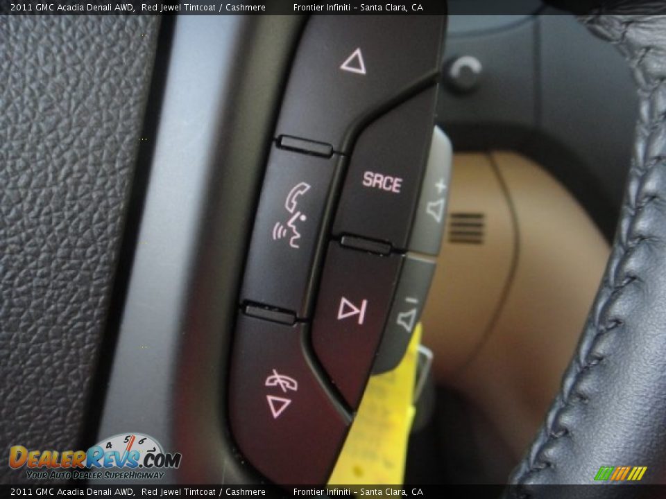 2011 GMC Acadia Denali AWD Red Jewel Tintcoat / Cashmere Photo #28
