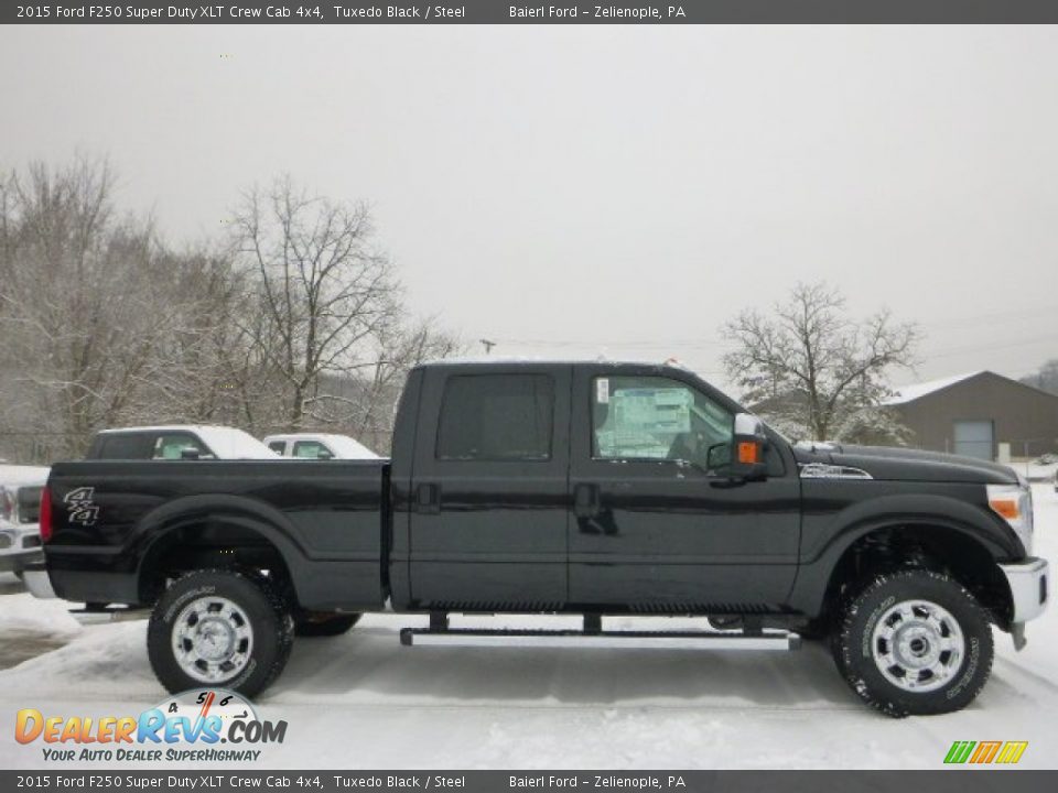 2015 Ford F250 Super Duty XLT Crew Cab 4x4 Tuxedo Black / Steel Photo #1