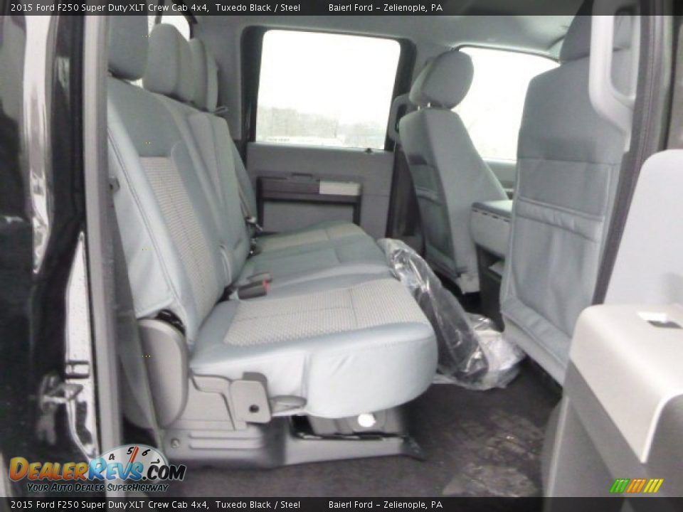 2015 Ford F250 Super Duty XLT Crew Cab 4x4 Tuxedo Black / Steel Photo #13