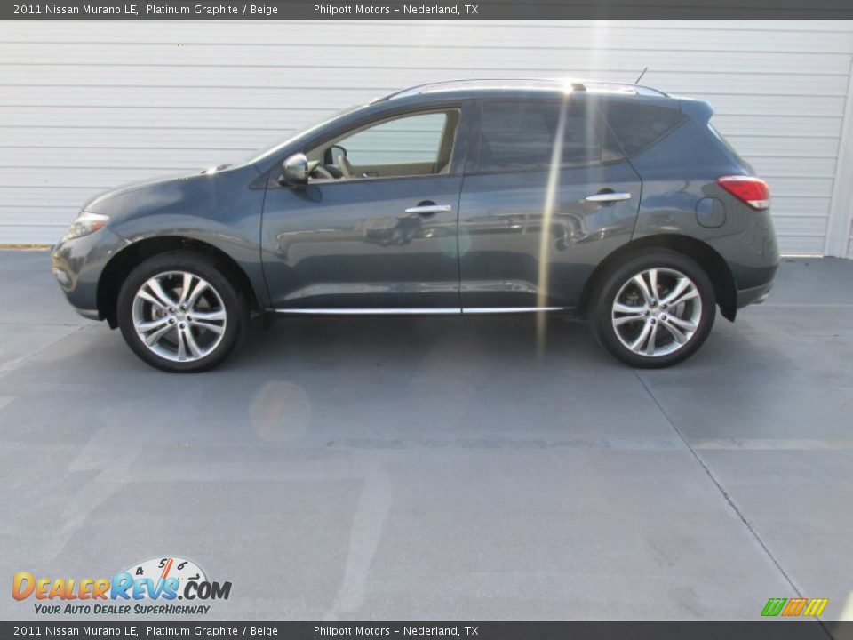 2011 Nissan Murano LE Platinum Graphite / Beige Photo #3