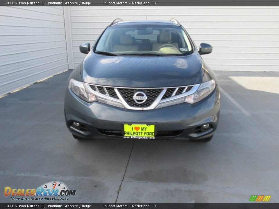 2011 Nissan Murano LE Platinum Graphite / Beige Photo #5