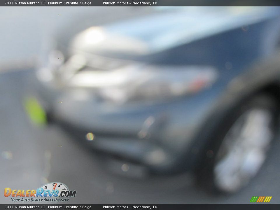 2011 Nissan Murano LE Platinum Graphite / Beige Photo #7
