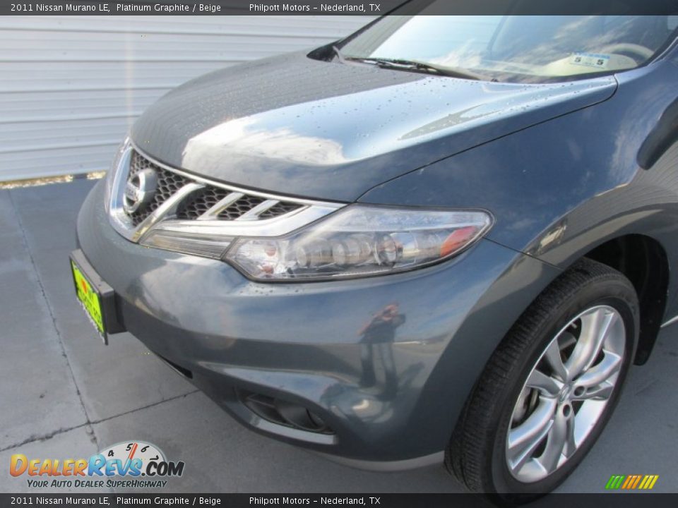 2011 Nissan Murano LE Platinum Graphite / Beige Photo #8
