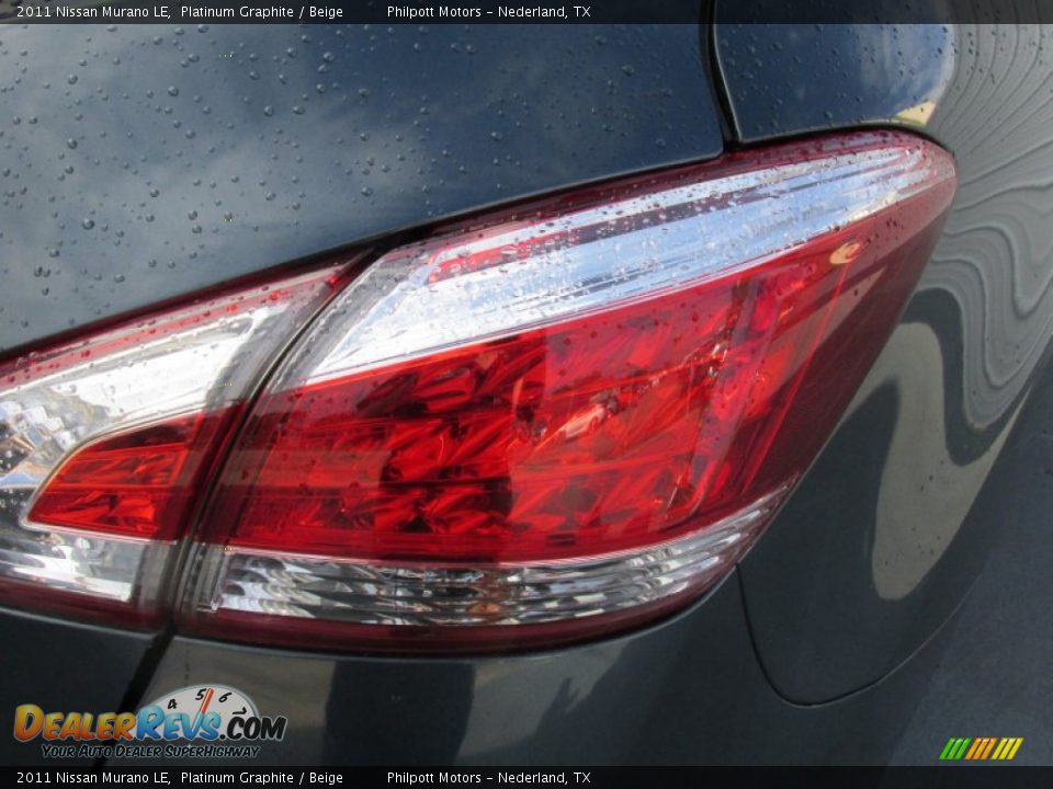 2011 Nissan Murano LE Platinum Graphite / Beige Photo #12