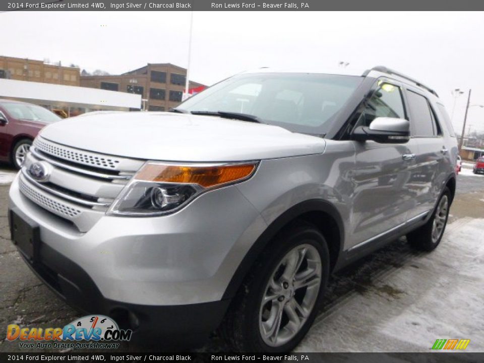 2014 Ford Explorer Limited 4WD Ingot Silver / Charcoal Black Photo #4