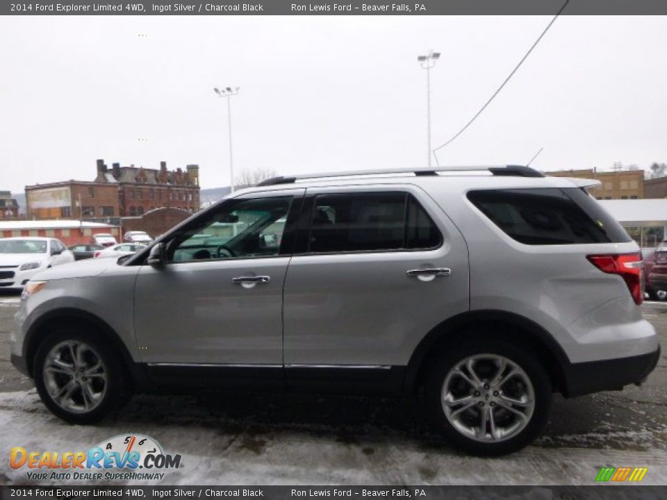 2014 Ford Explorer Limited 4WD Ingot Silver / Charcoal Black Photo #5