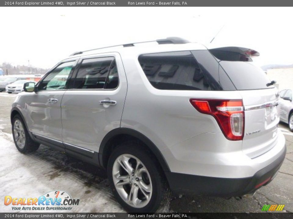 2014 Ford Explorer Limited 4WD Ingot Silver / Charcoal Black Photo #6