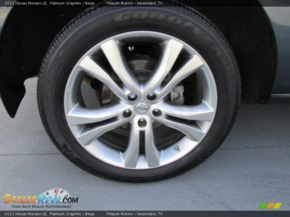 2011 Nissan Murano LE Platinum Graphite / Beige Photo #18