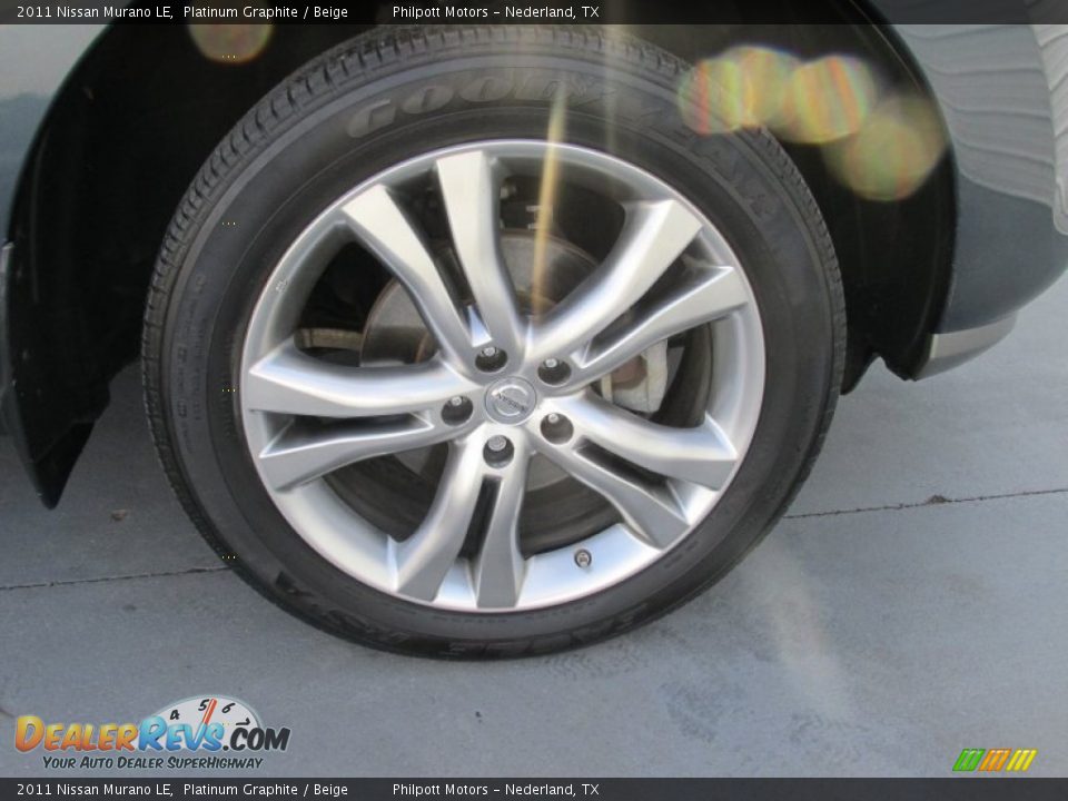 2011 Nissan Murano LE Platinum Graphite / Beige Photo #19