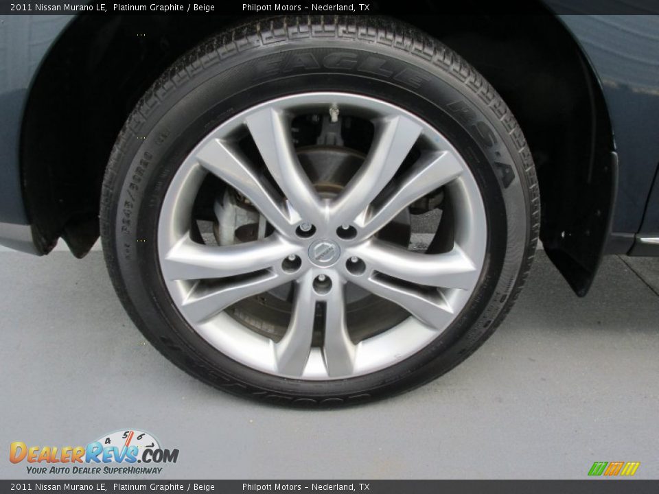 2011 Nissan Murano LE Platinum Graphite / Beige Photo #20