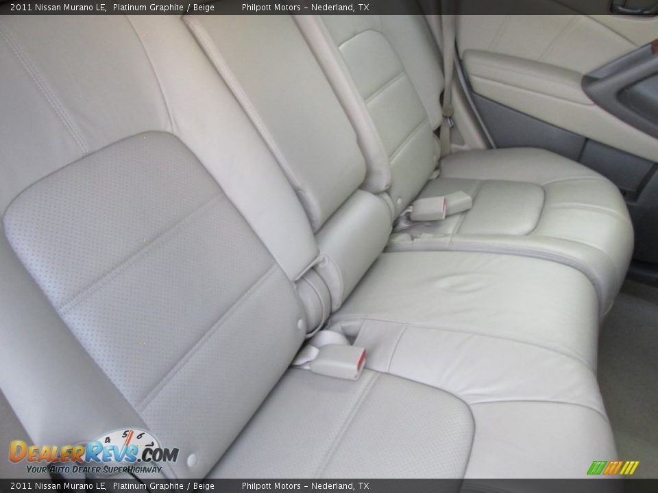 2011 Nissan Murano LE Platinum Graphite / Beige Photo #29