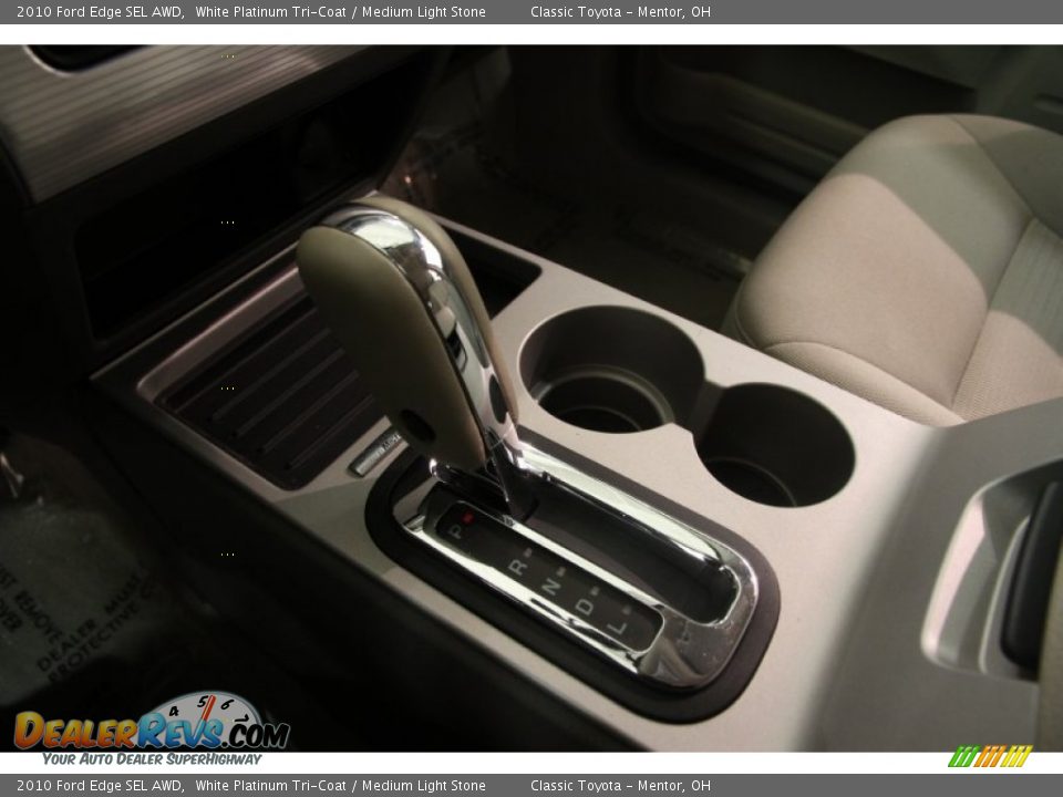 2010 Ford Edge SEL AWD White Platinum Tri-Coat / Medium Light Stone Photo #9