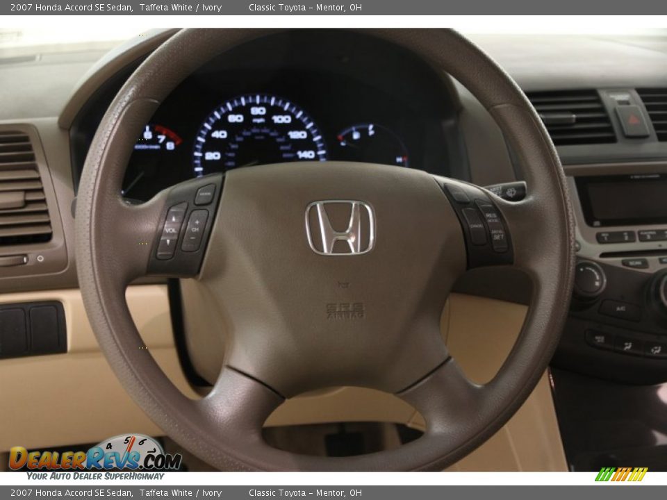2007 Honda Accord SE Sedan Steering Wheel Photo #6
