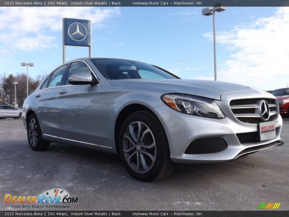 2015 Mercedes-Benz C 300 4Matic Iridium Silver Metallic / Black Photo #3