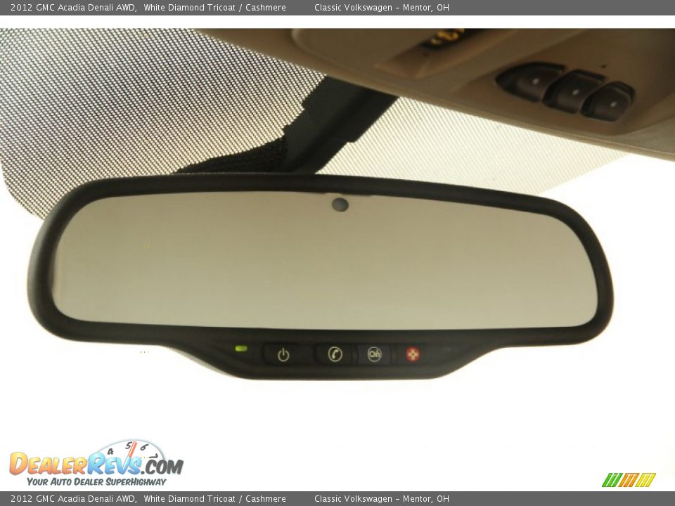 2012 GMC Acadia Denali AWD White Diamond Tricoat / Cashmere Photo #8