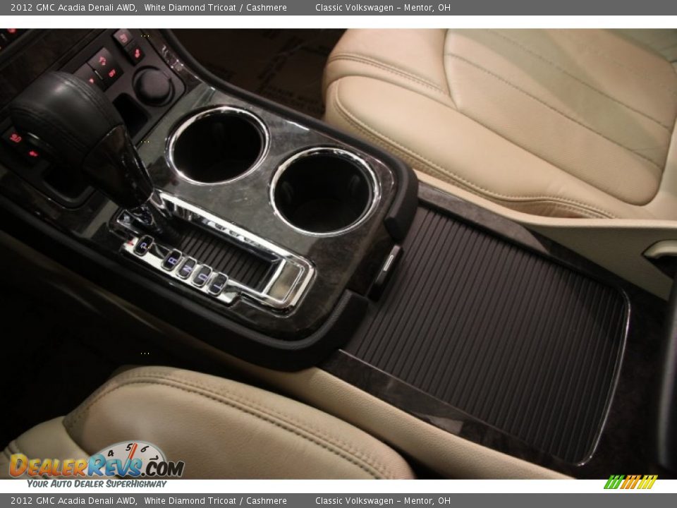 2012 GMC Acadia Denali AWD White Diamond Tricoat / Cashmere Photo #14