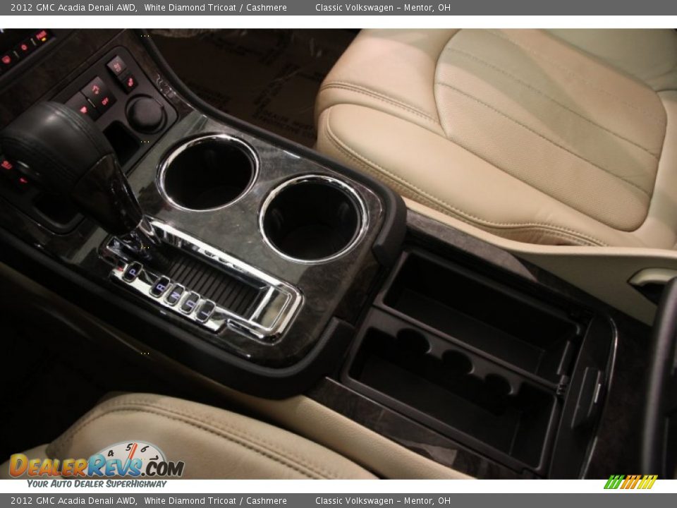 2012 GMC Acadia Denali AWD White Diamond Tricoat / Cashmere Photo #15