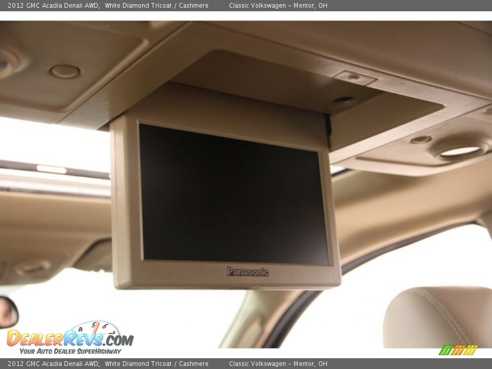 2012 GMC Acadia Denali AWD White Diamond Tricoat / Cashmere Photo #20