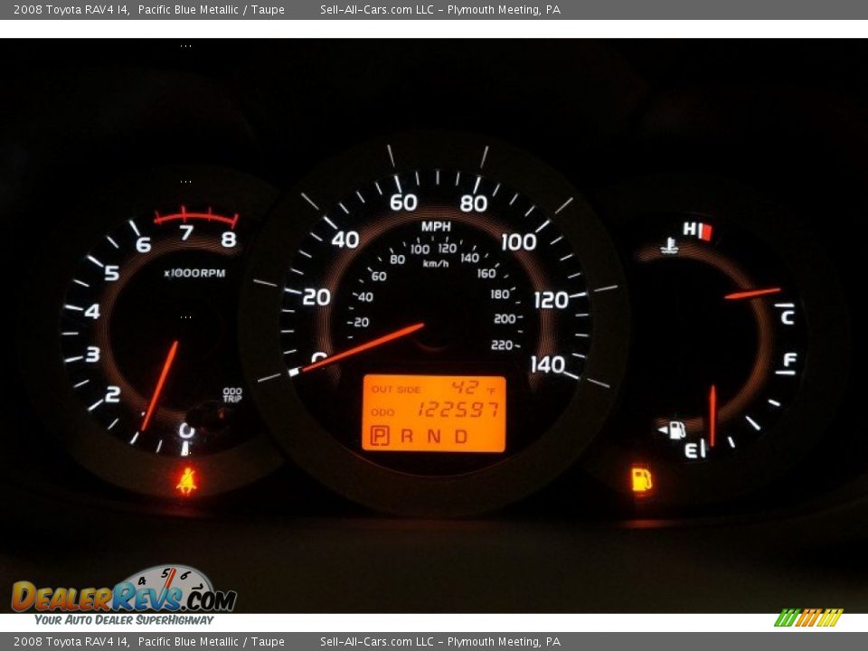 2008 Toyota RAV4 I4 Pacific Blue Metallic / Taupe Photo #25