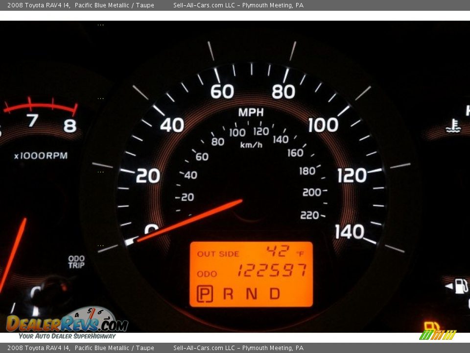 2008 Toyota RAV4 I4 Pacific Blue Metallic / Taupe Photo #26