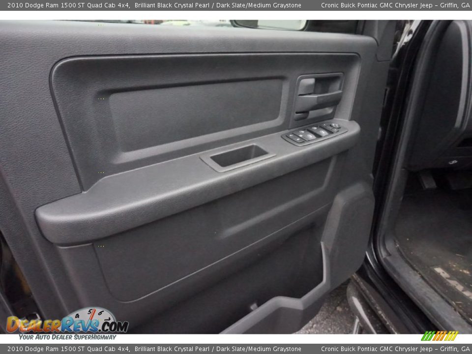 2010 Dodge Ram 1500 ST Quad Cab 4x4 Brilliant Black Crystal Pearl / Dark Slate/Medium Graystone Photo #11