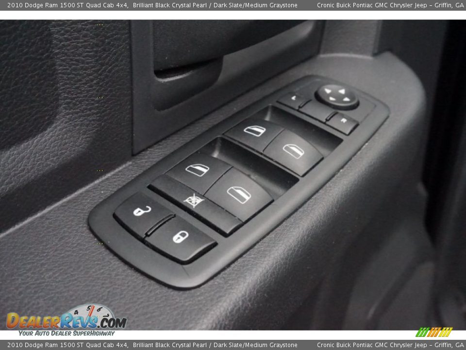 2010 Dodge Ram 1500 ST Quad Cab 4x4 Brilliant Black Crystal Pearl / Dark Slate/Medium Graystone Photo #12